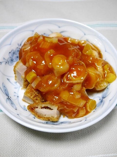簡単!カツの葱チリソース和え-レシピのメイン写真
