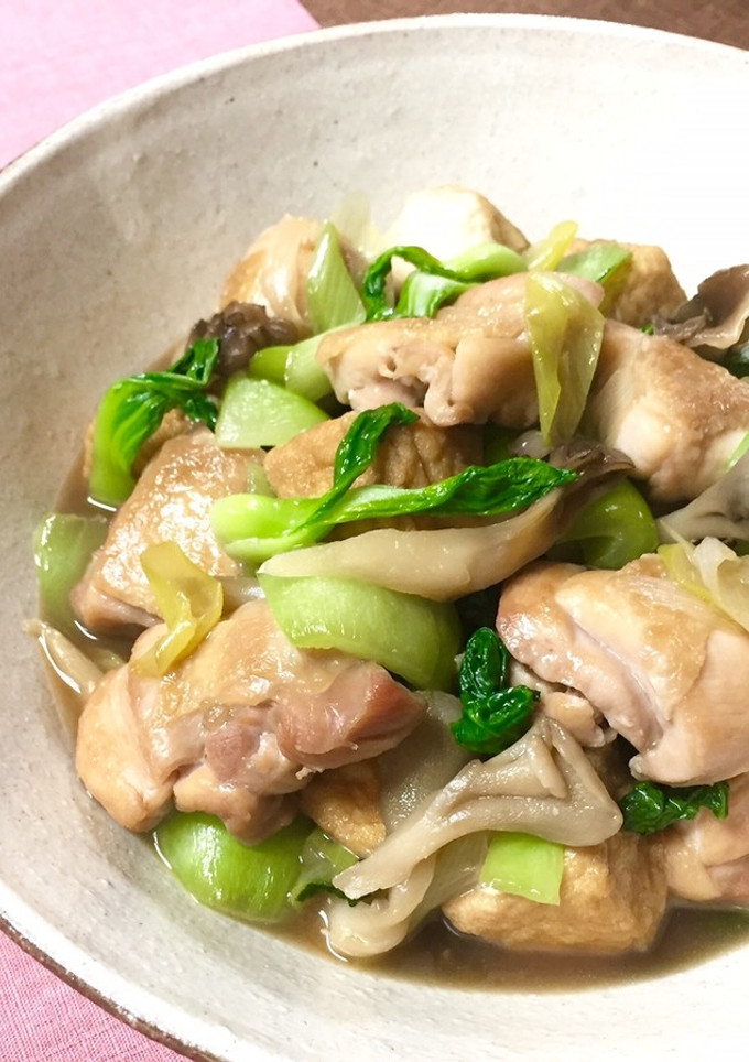 簡単　厚揚げと鶏肉の簡単炒め煮-レシピのメイン写真