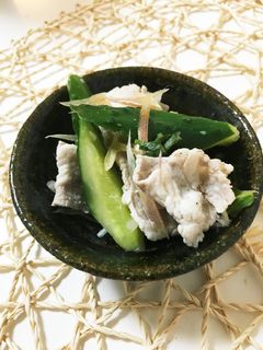 きゅうりと薬味野菜で冷しゃぶサラダ-レシピのメイン写真