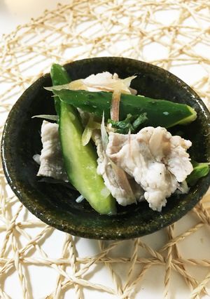 きゅうりと薬味野菜で冷しゃぶサラダ-レシピのメイン写真