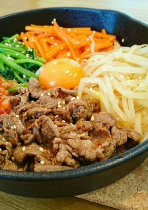 スキレットで熱々ビビンバ！-レシピのメイン写真