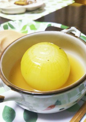 糖質オフ！あたたまる丸ごと玉ネギスープ-レシピのメイン写真