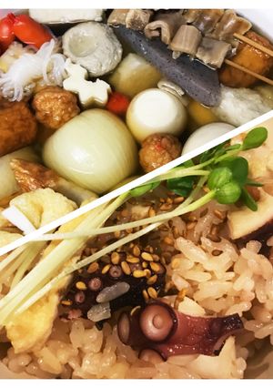 おでん(玉ねぎ入り・関西風)&蛸めし-レシピのメイン写真