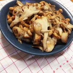 簡単！舞茸とちくわと大豆の塩胡椒炒め-レシピのメイン写真