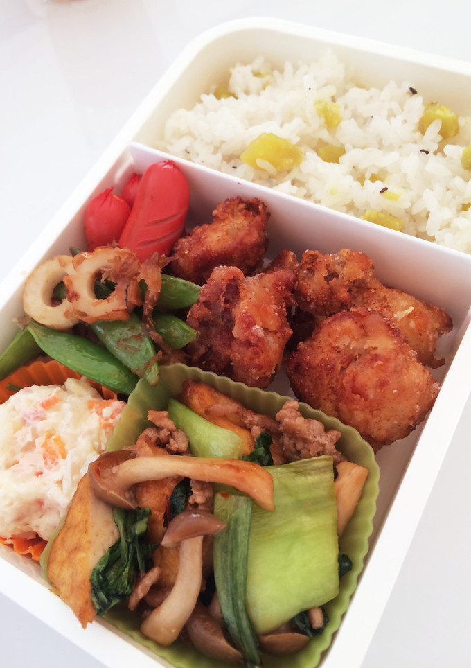 毎日男弁当⁂後打ちザクザク唐揚げ弁当-レシピのメイン写真