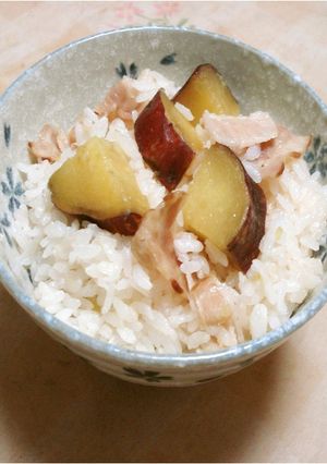 さつまいもとベーコンの秋ごはん-レシピのメイン写真