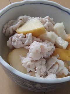 豚肉とリンゴとはちみつ大根のあえもの-レシピのメイン写真