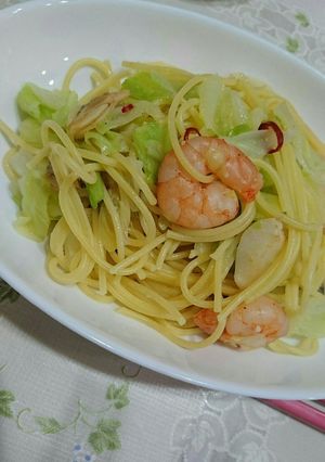 具材たっぷりペペロンチーノ-レシピのメイン写真