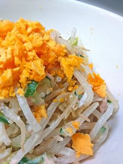 お父さんのもやしと卵のサラダ-レシピのメイン写真