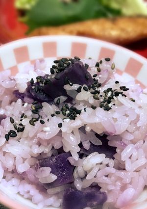 簡単☆綺麗☆紫芋でご飯!-レシピのメイン写真