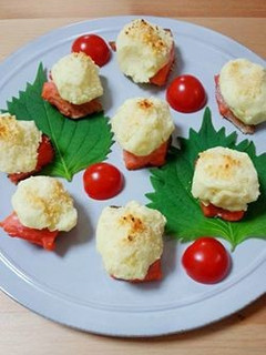 かんしょと塩鮭のあわせ焼き-レシピのメイン写真