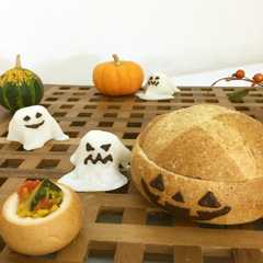 ハロウィン！簡単おばけラスク！-レシピのメイン写真