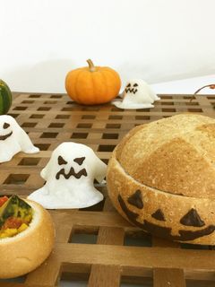 ハロウィン!簡単おばけラスク!-レシピのメイン写真