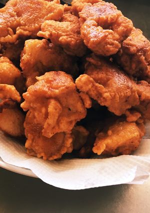 これで鶏胸肉二枚！てんこ盛り唐揚げ！-レシピのメイン写真