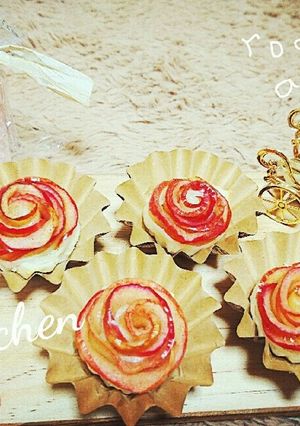 可愛い！ 薔薇のひとくちアップルパイ♥✨-レシピのメイン写真