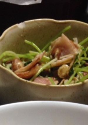苗豆とベーコンの炒め物-レシピのメイン写真