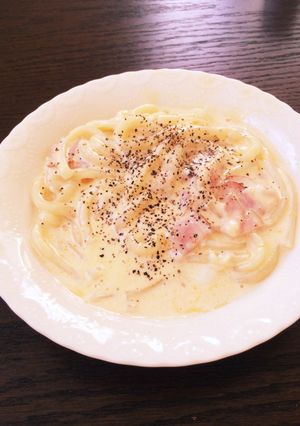 生クリーム不要★簡単カルボナーラうどん-レシピのメイン写真