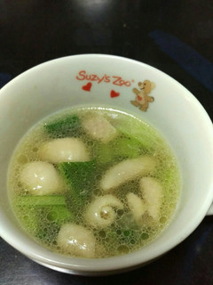 鶏皮と小松菜のスープ-レシピのメイン写真
