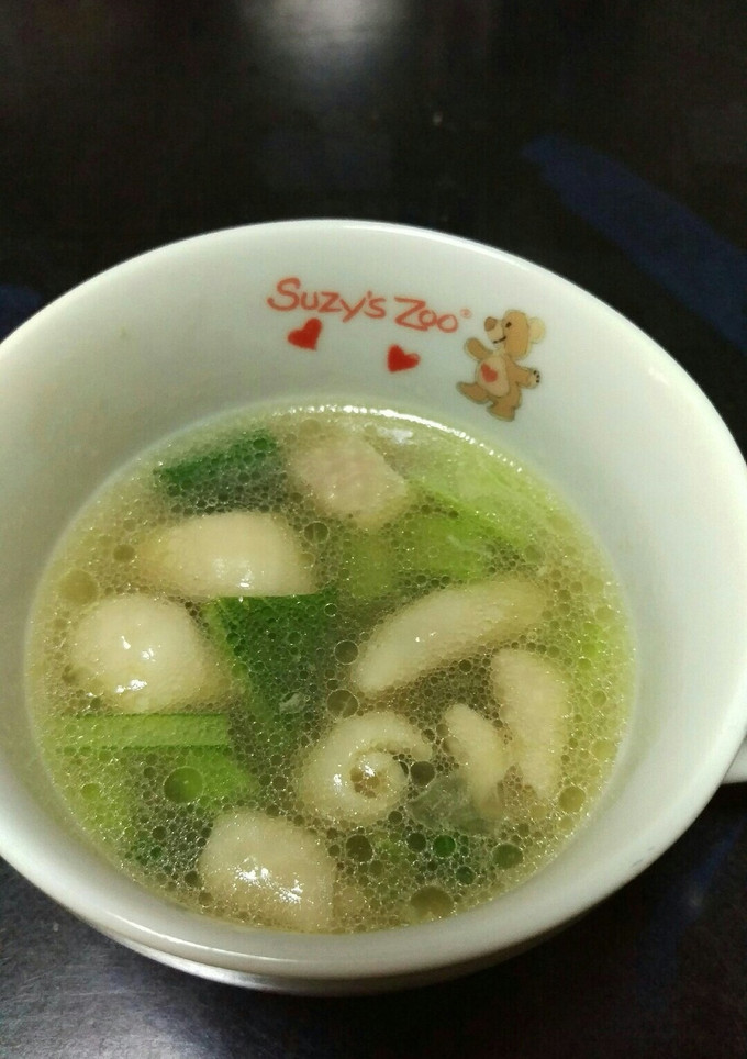 鶏皮と小松菜のスープ-レシピのメイン写真
