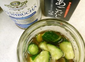 紅茶キノコ（コンブチャ）でキュウリの漬物-レシピのメイン写真