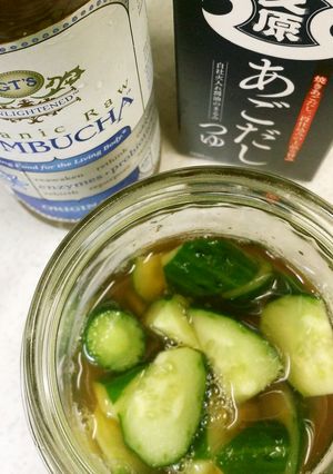 紅茶キノコ（コンブチャ）でキュウリの漬物-レシピのメイン写真