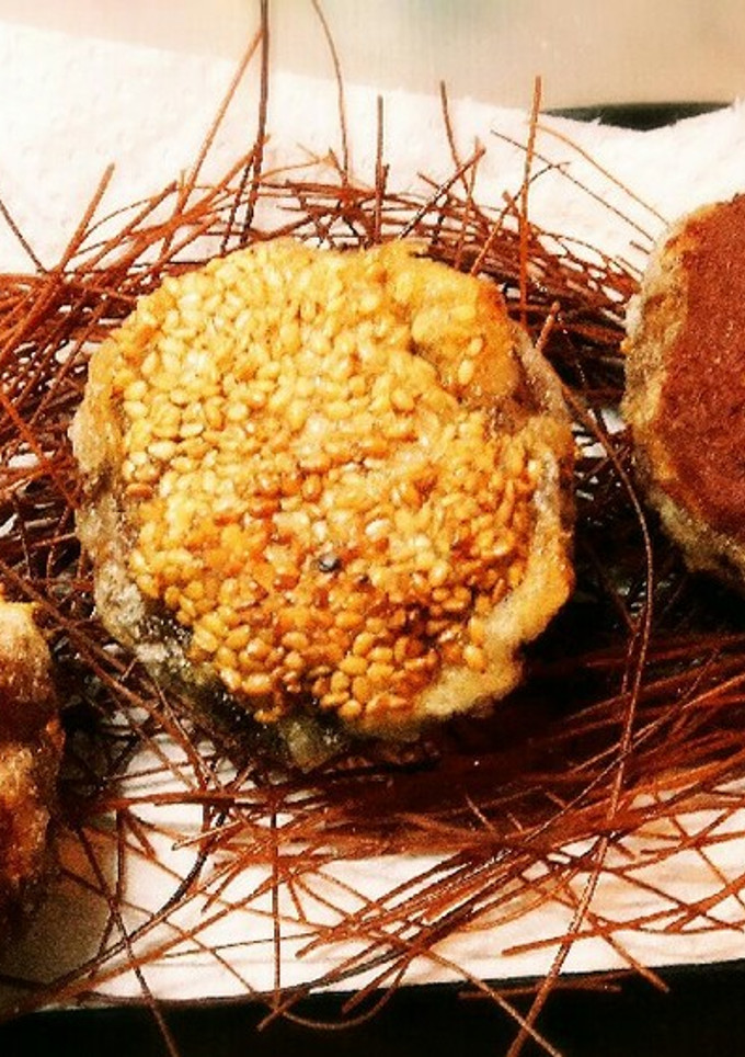 椎茸のそっ栗揚げ(肉詰め)-レシピのメイン写真