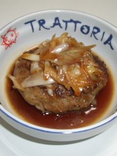 たっぷり葱の和風ハンバーグ-レシピのメイン写真
