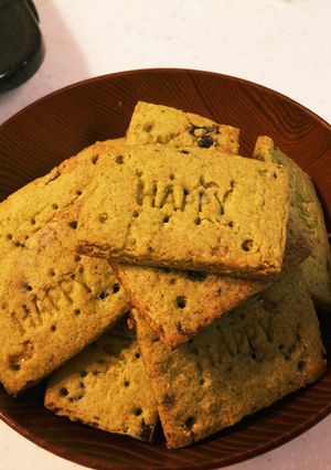 抹茶と甘納豆のオカラクッキー-レシピのメイン写真