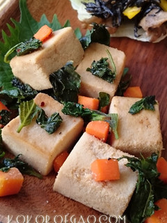 高野豆腐の煮物@大葉あえ-レシピのメイン写真