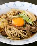 レンジで簡単！れんこんとキノコのすき煮