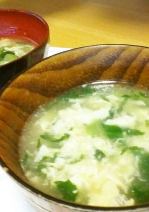 大根の葉で★トロトロ卵スープ-レシピのメイン写真