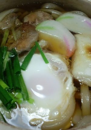 あごだしを使った具だくさん鍋焼きうどん♪-レシピのメイン写真