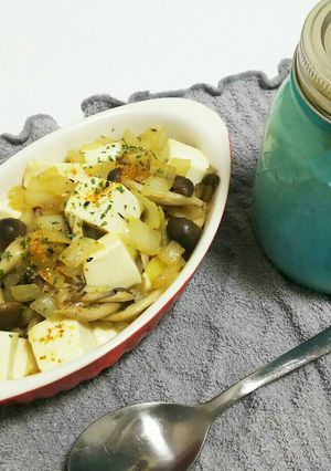 お夜食軽食に！豆腐でヘルシーリゾット-レシピのメイン写真