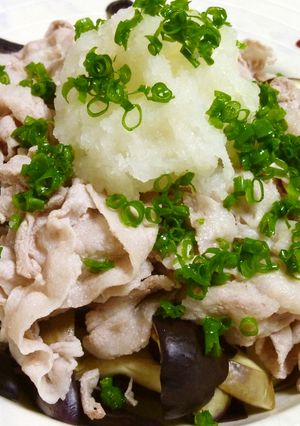 なすと豚肉のさっぱりおろし和え-レシピのメイン写真