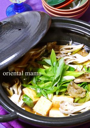 九条葱がおいしい!中華風厚揚げ舞茸煮-レシピのメイン写真