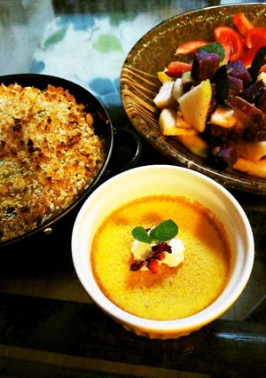 シンプル材料のカボチャプリン-レシピのメイン写真