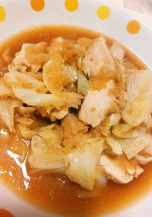 鶏肉とキャベツのおろし煮-レシピのメイン写真