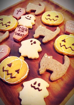 材料3つ★ハロウィンクッキー-レシピのメイン写真