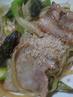 豚バラとアスパラのダシダ炒め-レシピのメイン写真