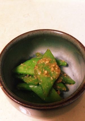 あごだしつゆで簡単☆インゲン胡麻味噌和え-レシピのメイン写真
