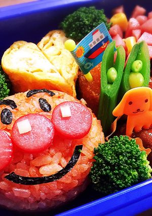 簡単♪アンパンマンのキャラ弁-レシピのメイン写真