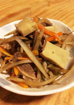 ごぼうと高野豆腐の煮物 きんぴら-レシピのメイン写真