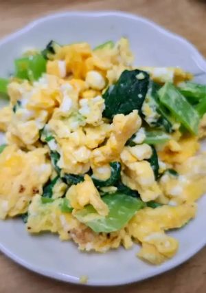 小松菜と卵の炒め物-レシピのメイン写真