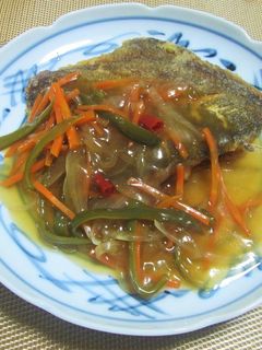 カレイの唐揚げ~野菜あんかけ~-レシピのメイン写真