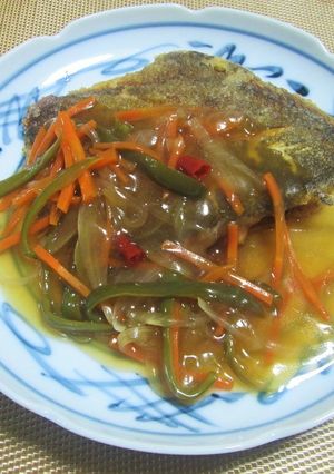 カレイの唐揚げ～野菜あんかけ～-レシピのメイン写真