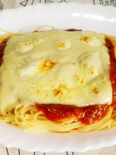 焼きチーズミートソーススパゲティ-レシピのメイン写真
