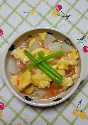 体ぽかぽか！かぶの生姜味たまごあんかけ♪-レシピのメイン写真