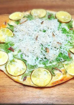❇しらすと水菜アンチョビのレモンマヨピザ-レシピのメイン写真