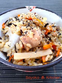 根菜の五目玄米炊き込み御飯-レシピのメイン写真