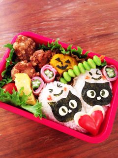 秋の遠足に簡単ハロウィンキャラ弁★-レシピのメイン写真